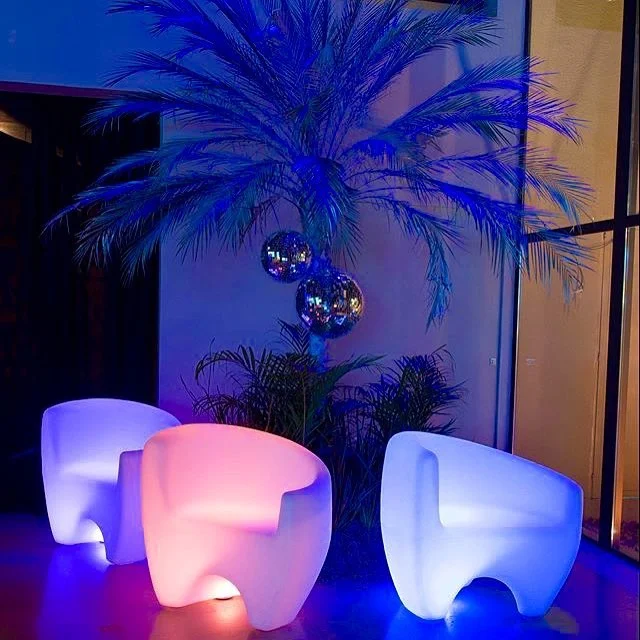 poltrona de led iluminada